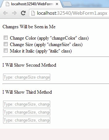 Apply CSS Dynamically